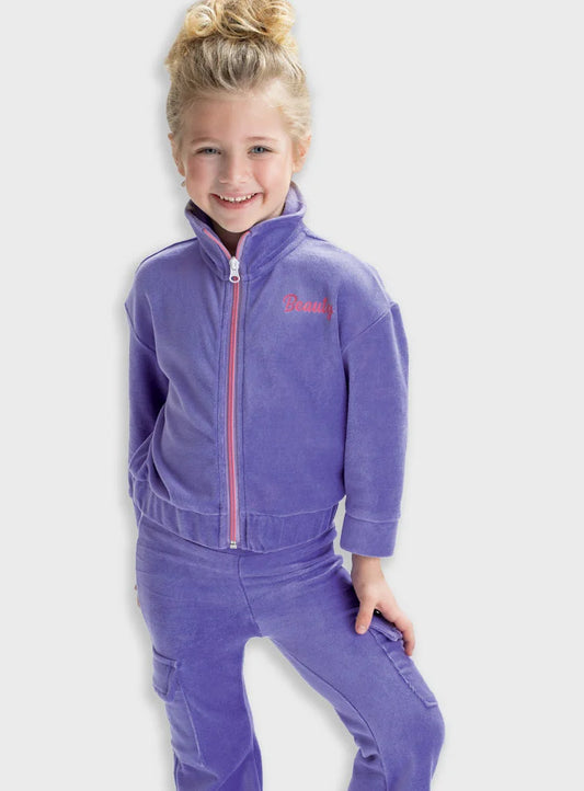 Girls Velvet Track Suit