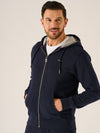 Sweat à capuche zippé Gilbert X-Series bleu marine foncé