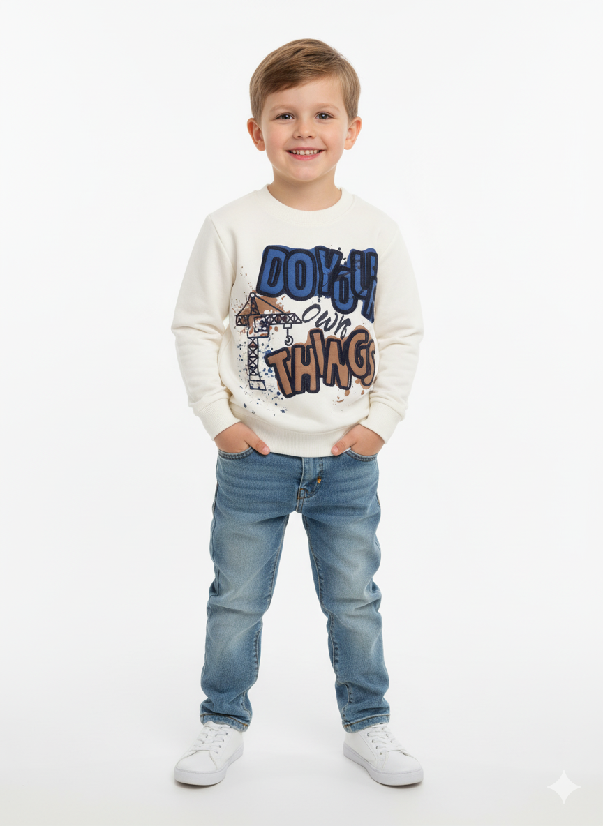 Whitney Sweatshirt in 100% cotton fleece