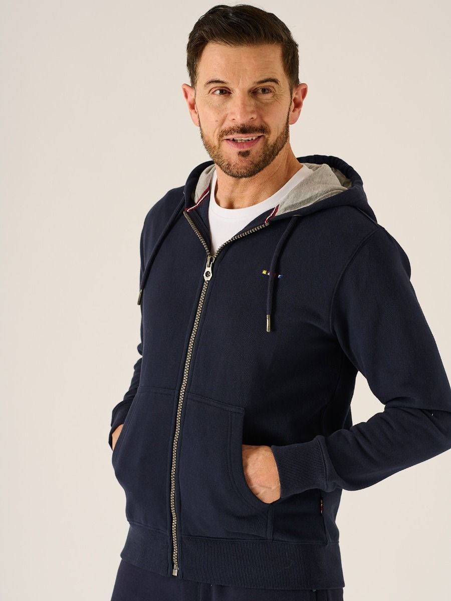 Gilbert X-Series Zip Thru Hoodie In Dark Navy