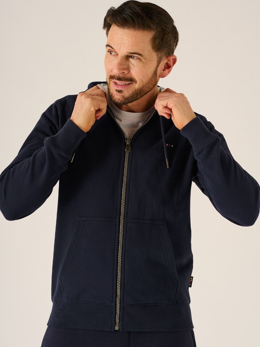 Gilbert X-Series Zip Thru Hoodie In Dark Navy