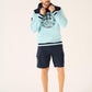Hebe X-Series Graphic Overhead Hoodie in Sky Blue
