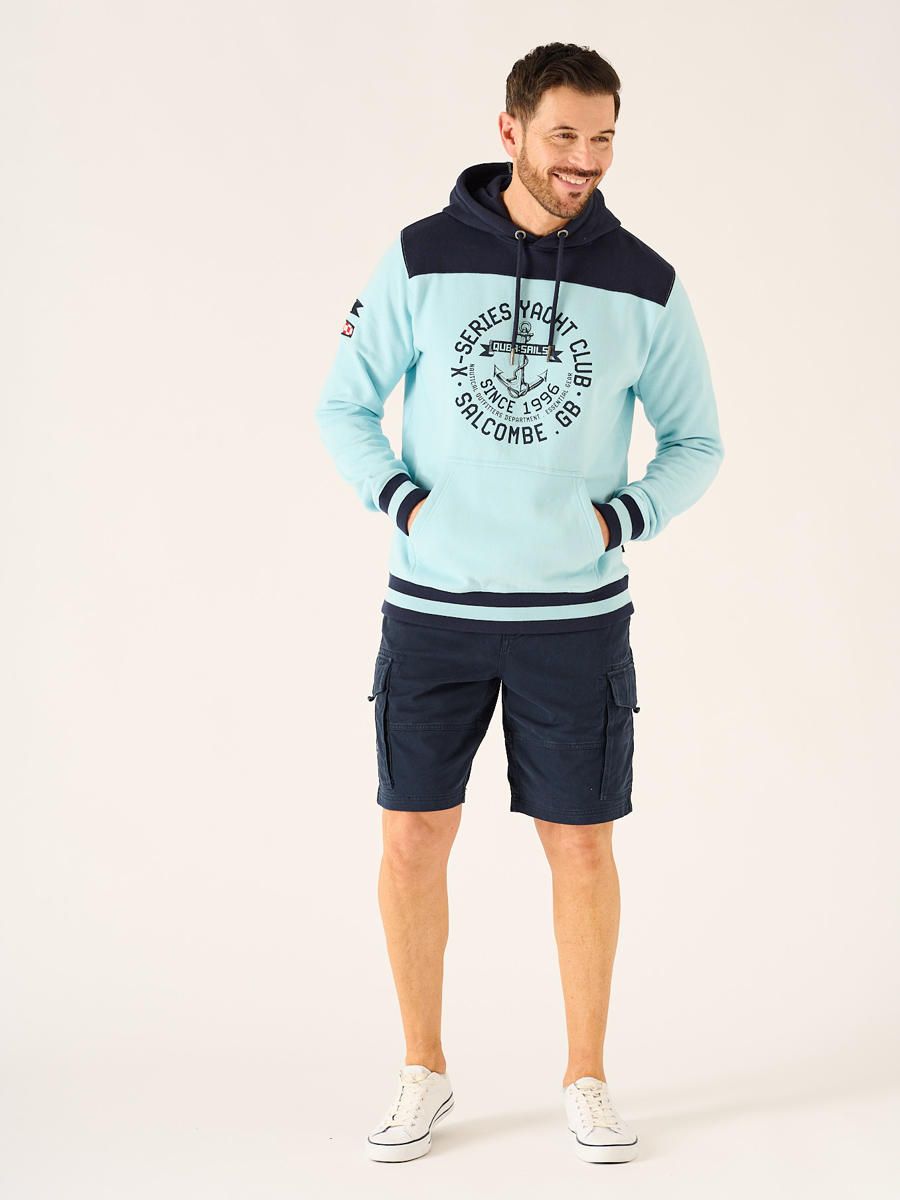 Hebe X-Series Graphic Overhead Hoodie in Sky Blue