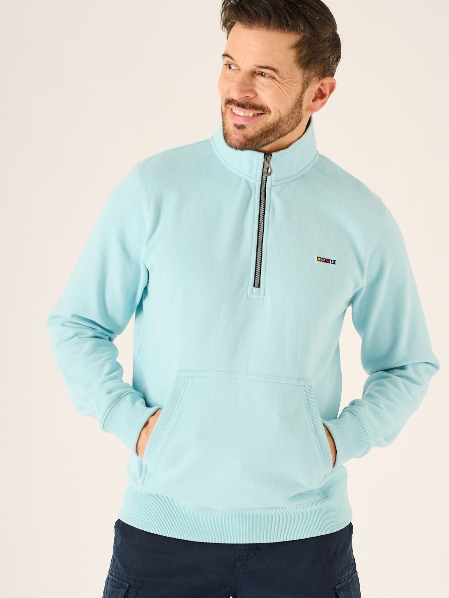 Nashton X-Series 1/4 Zip Fleece In Sky Blue