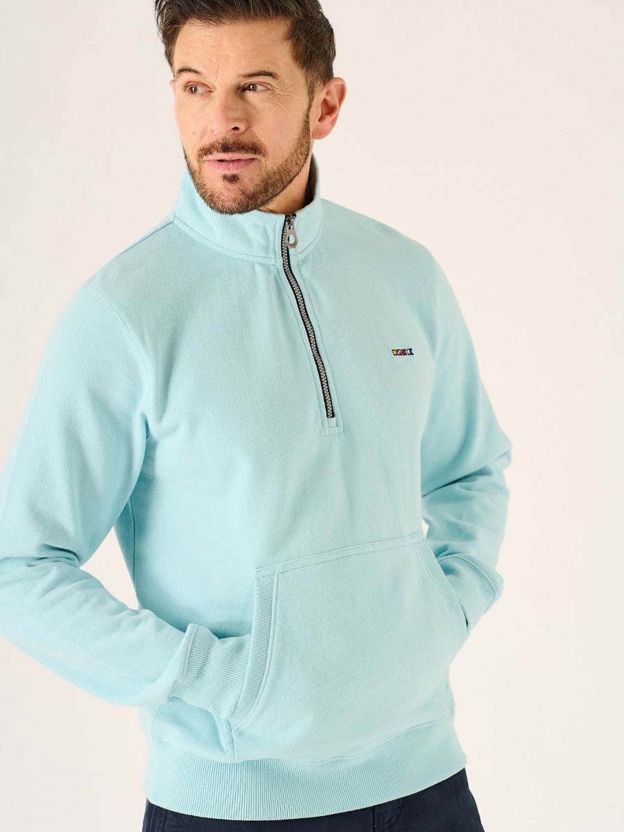 Nashton X-Series 1/4 Zip Fleece In Sky Blue
