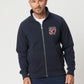 Tobias X-Series Zip Thru Sweat In Dark Navy