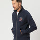 Tobias X-Series Zip Thru Sweat In Dark Navy