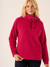 Pomegranate Cowl Neck Sweatshirt - Calie