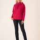 Pomegranate Cowl Neck Sweatshirt - Calie