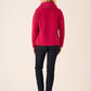 Pomegranate Cowl Neck Sweatshirt - Calie