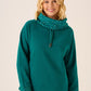 Teal Cowl Neck Sweatshirt - Calie