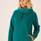 Teal Cowl Neck Sweatshirt - Calie