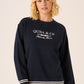 Navy Crew Neck Sweatshirt - Eleanor