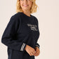 Navy Crew Neck Sweatshirt - Eleanor