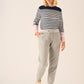 Grey Marl Cuffed Jog Pants - Flora
