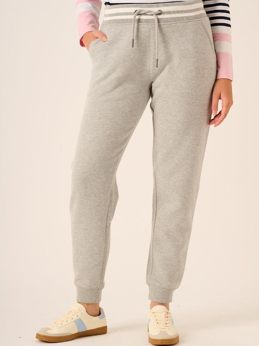 Grey Marl Cuffed Jog Pants - Flora