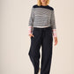 Navy Straight Leg Jog Pants - Frankie