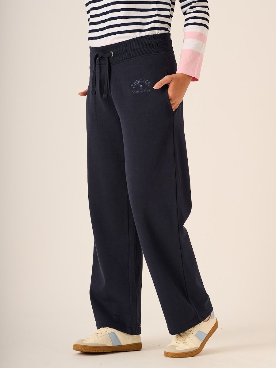 Navy Straight Leg Jog Pants - Frankie