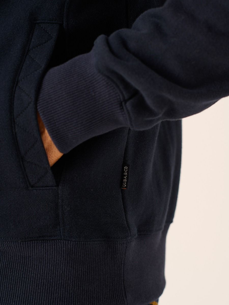 Dark Navy 1/4 Zip Sweatshirt - Franz