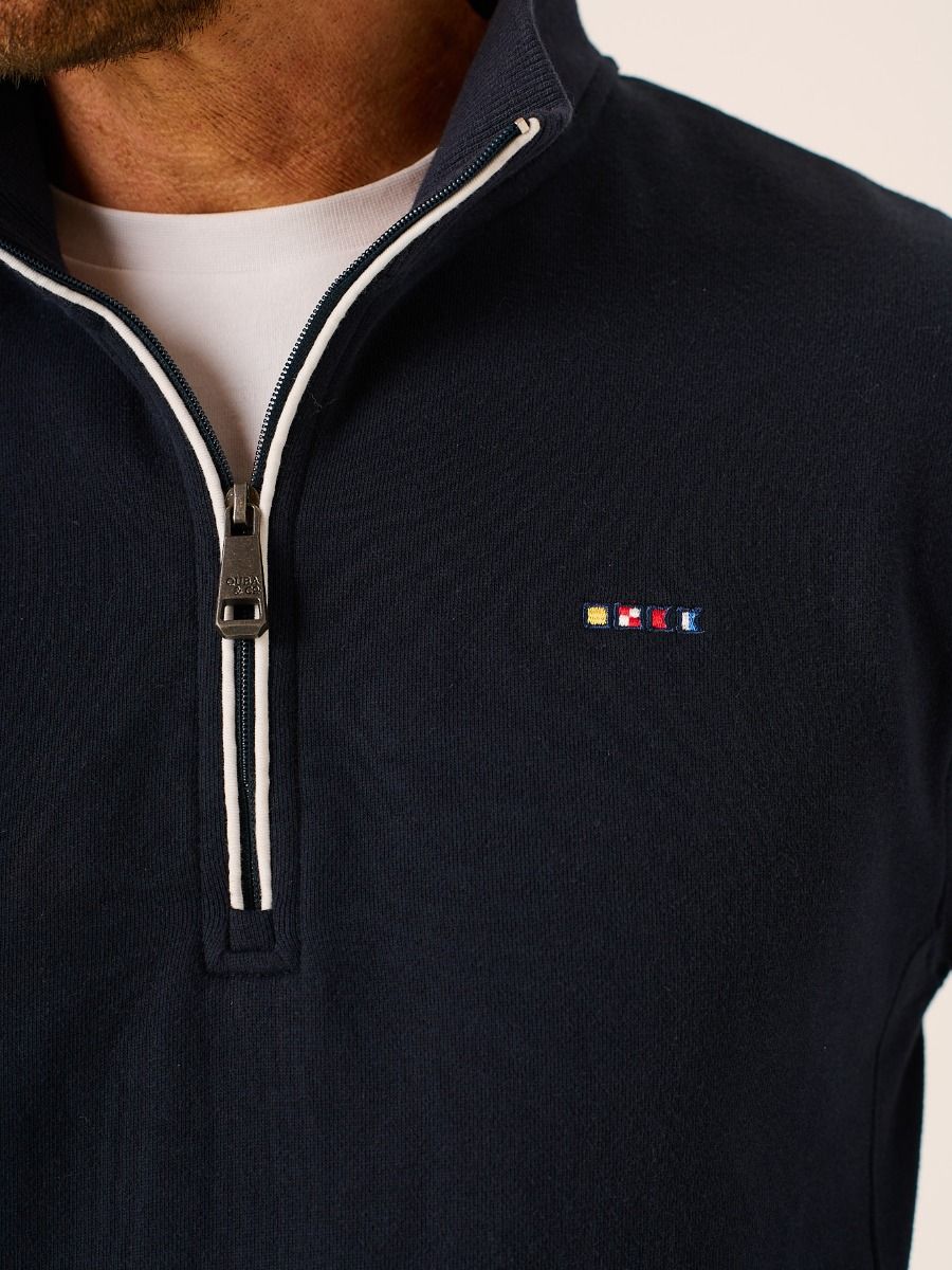 Dark Navy 1/4 Zip Sweatshirt - Franz