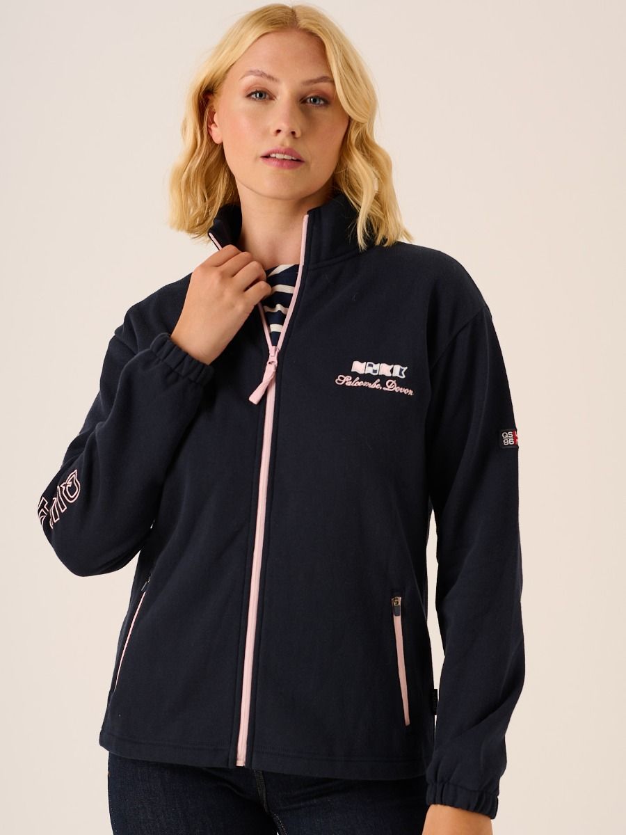 Navy X-Series Zip Through Sweatshirt - Robbin