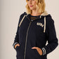 Borg Lined Zip Through Hoody - Snowflake